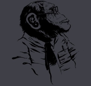 That's one smart monkey. [Click pic to buy this tee.]